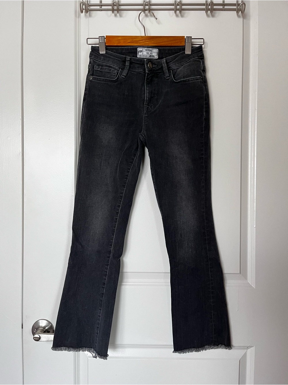 Free People Low Rise Kick Flare Jean
